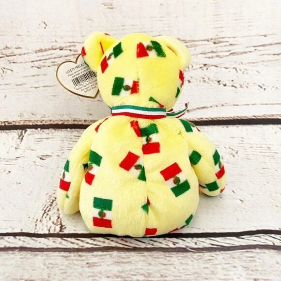 TY BEANIE BABIES Piñata the Mexican Flag Bear - Picture 2 of 3
